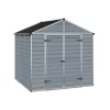 8x8ft Palram SkyLight Dark Grey Apex Shed 2 8x8ft Palram SkyLight Dark Grey Apex Shed -Garden Furniture Store 12806784 3584831962230676