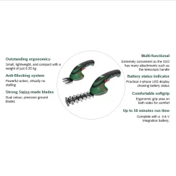 Bosch Isio III Cordless Shrub Shear -Garden Furniture Store 12807365 3924935068767644