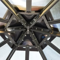 Palram - Canopia Monaco Hexagonal Garden Gazebo Grey 19 Palram - Canopia Monaco Hexagonal Garden Gazebo Grey -Garden Furniture Store 12810973 1244924173025941