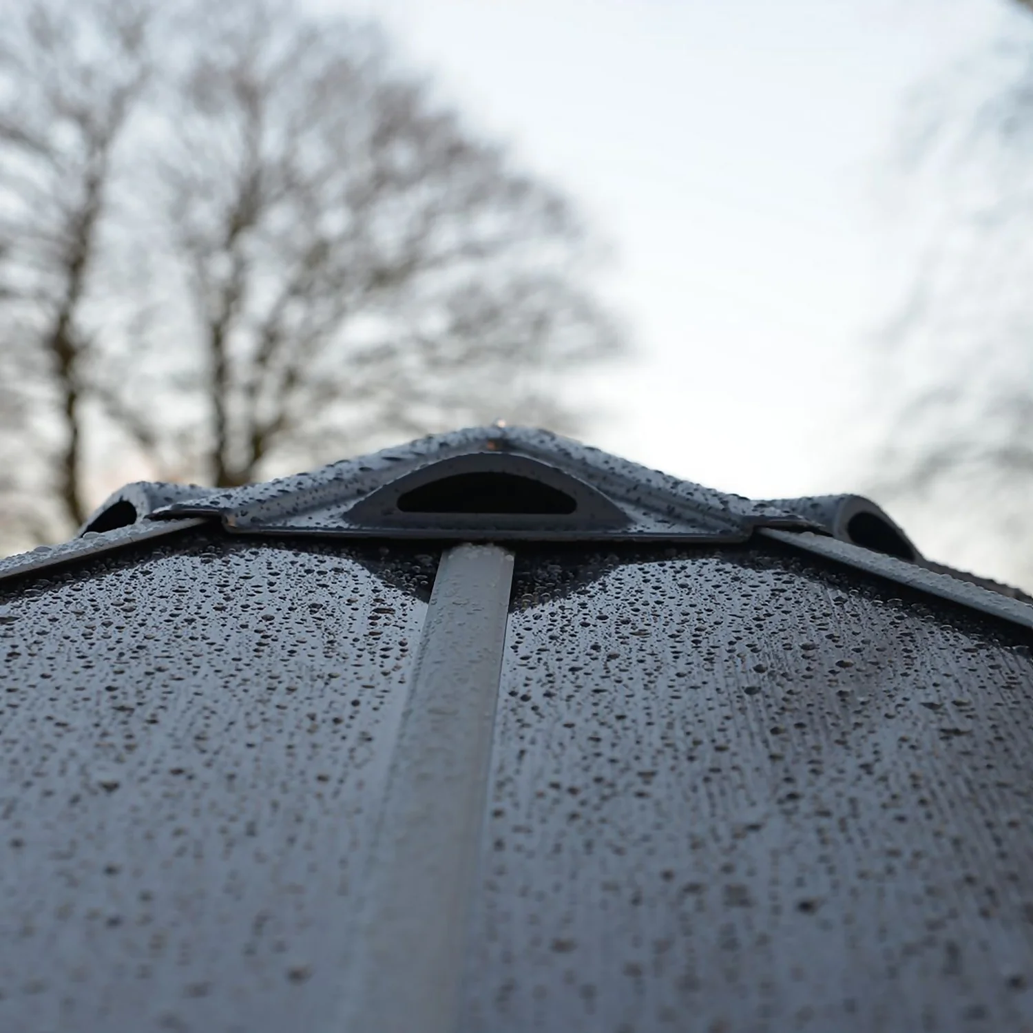 Palram - Canopia Monaco Hexagonal Garden Gazebo Grey 9 Palram - Canopia Monaco Hexagonal Garden Gazebo Grey - Image 7