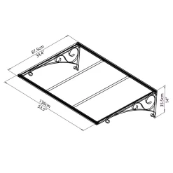 Palram - Canopia Canopy Venus 1350 Clear -Garden Furniture Store 12810976 6284833201142140