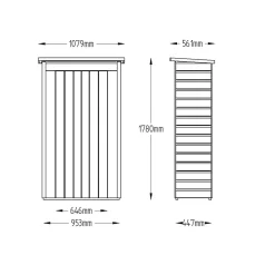 Forest Garden Wooden Tall Shiplap Pent Garden Store -Garden Furniture Store 12814360 7754832980510941