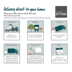 Stylish Stone Granite Paving 400 X 400mm - Dark Grey (Full Pack) -Garden Furniture Store 12814778 8494845714521925