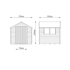 7x7ft Forest Wooden Overlap Pressure Treated Apex Shed -incl. Installation 19 7x7ft Forest Wooden Overlap Pressure Treated Apex Shed -incl. Installation -Garden Furniture Store 12814920 9704845697033686