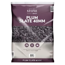Stylish Stone Plum Slate 40mm - Large Pack - 19kg -Garden Furniture Store 12815204 5194902949043271
