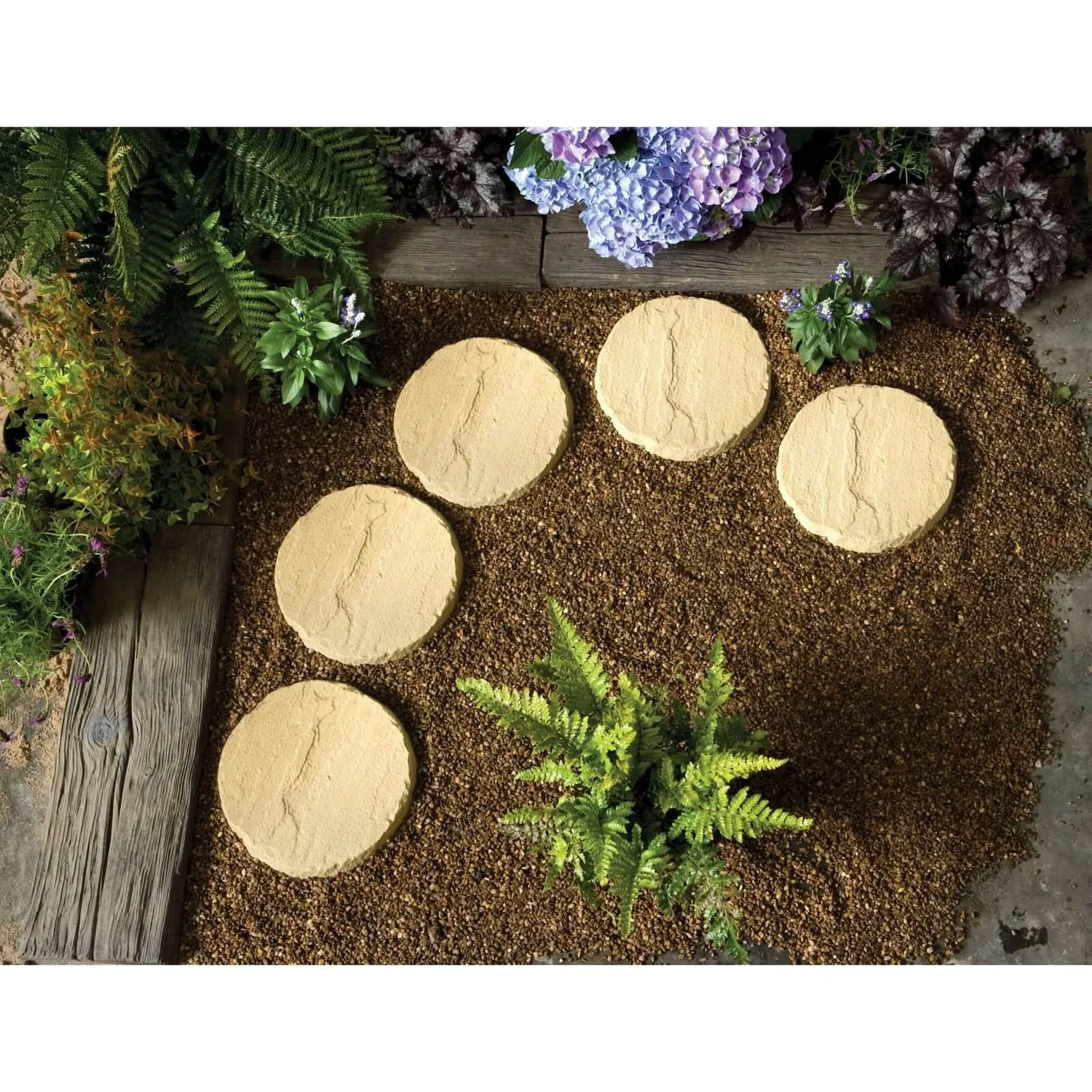 Stylish Stone Stepping Stone 300mm - Gold 3 Stylish Stone Stepping Stone 300mm - Gold