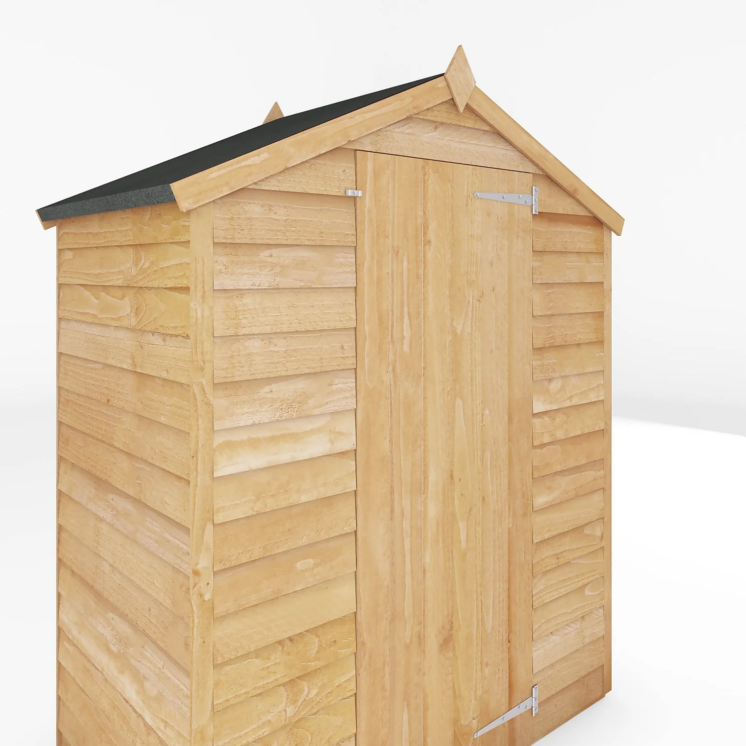 Mercia 5x3ft Overlap Apex Windowless Wooden Shed 6 Mercia 5x3ft Overlap Apex Windowless Wooden Shed - Image 4