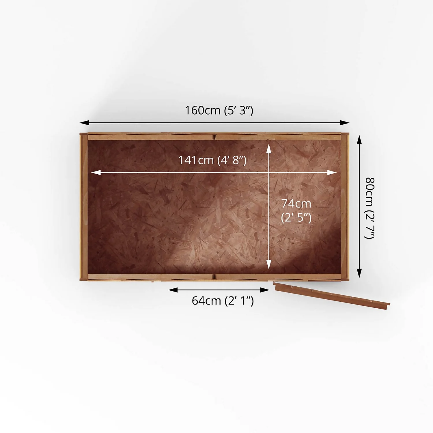 Mercia 5x3ft Overlap Apex Windowless Wooden Shed 12 Mercia 5x3ft Overlap Apex Windowless Wooden Shed - Image 10