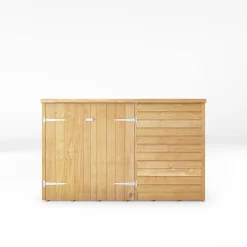 Mercia 6 X 4ft Overlap Pent Bike Shed -Garden Furniture Store 12820074 5424989186105807