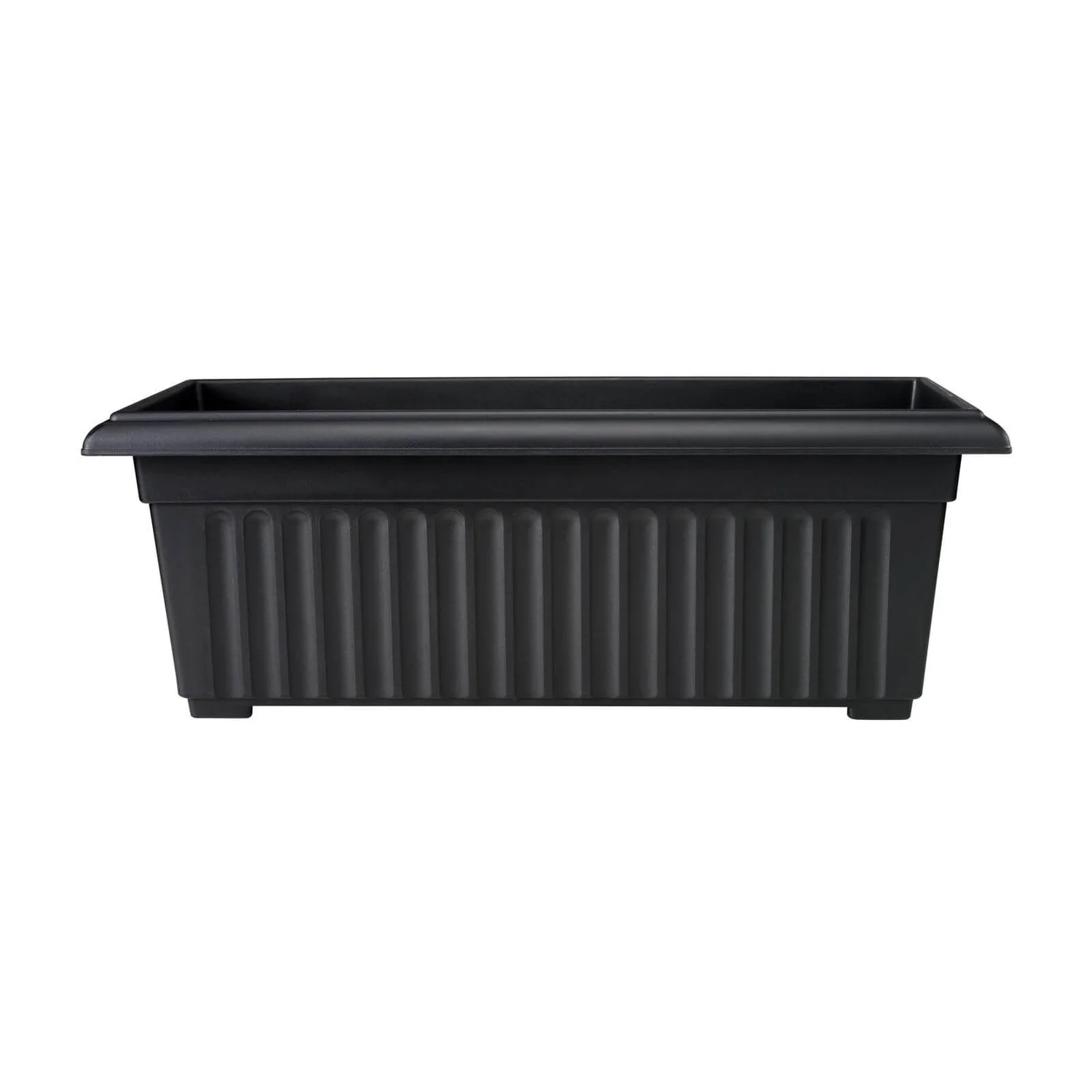 Corinth Black Patio Trough - 30cm 3 Corinth Black Patio Trough - 30cm