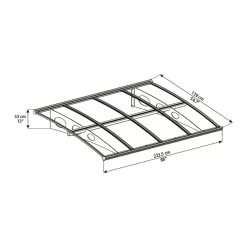 Palram - Canopia Canopy Herald 2230 Grey Clear -Garden Furniture Store 12821842 1034833173770359