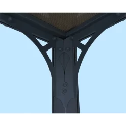 Palram - Canopia Milano 3000 Garden Gazebo Grey Bronze -Garden Furniture Store 12821927 1304833174012567