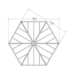 Palram - Canopia Garda Garden Conservatory Grey Bronze -Garden Furniture Store 12821929 9234833172727193