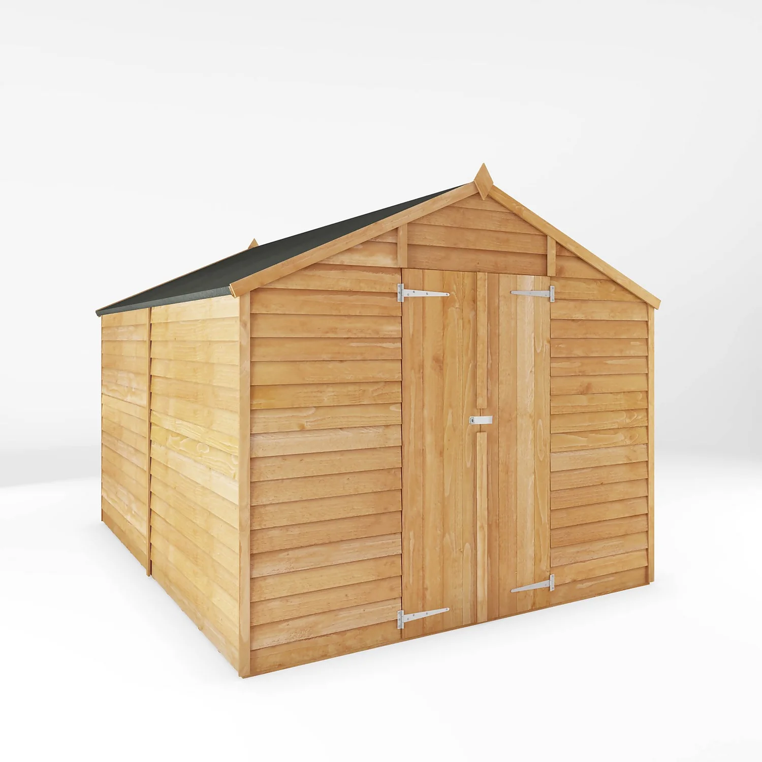 Mercia 10 X 8ft Overlap Double Door Apex Windowless Shed 3 Mercia 10 X 8ft Overlap Double Door Apex Windowless Shed