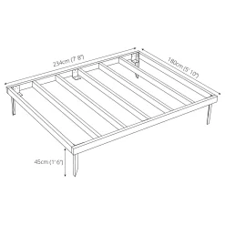 Mercia 8x6ft Pressure Treated Wooden Shed Base - Installation Included -Garden Furniture Store 12822607 2194832959402116