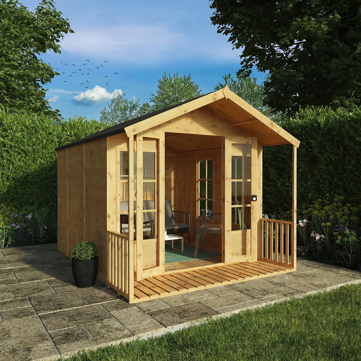 Mercia 10 X 8ft Traditional Summerhouse - Installation Included 4 Mercia 10 X 8ft Traditional Summerhouse - Installation Included - Image 2