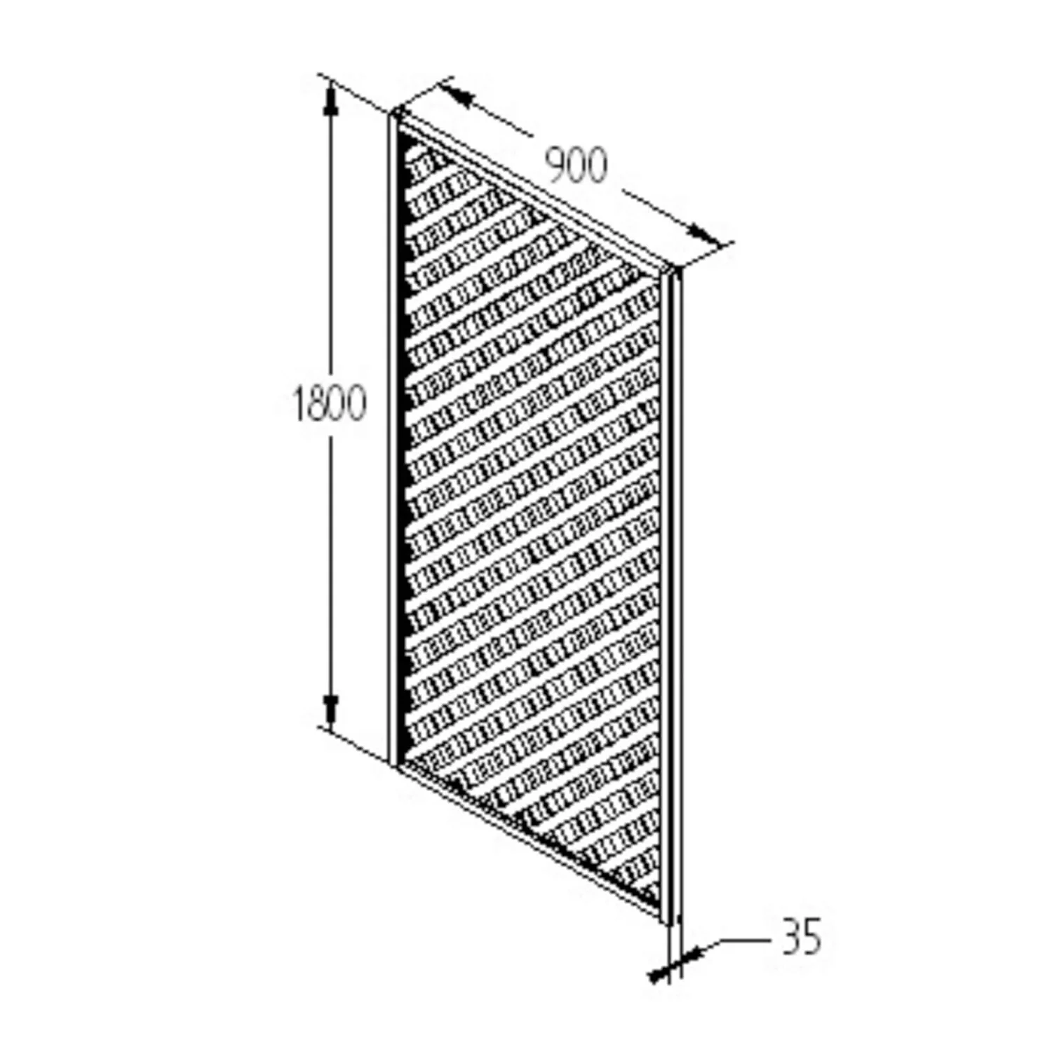 90cm Rosemore Lattice Trellis 4 Pack 7 90cm Rosemore Lattice Trellis 4 Pack - Image 5