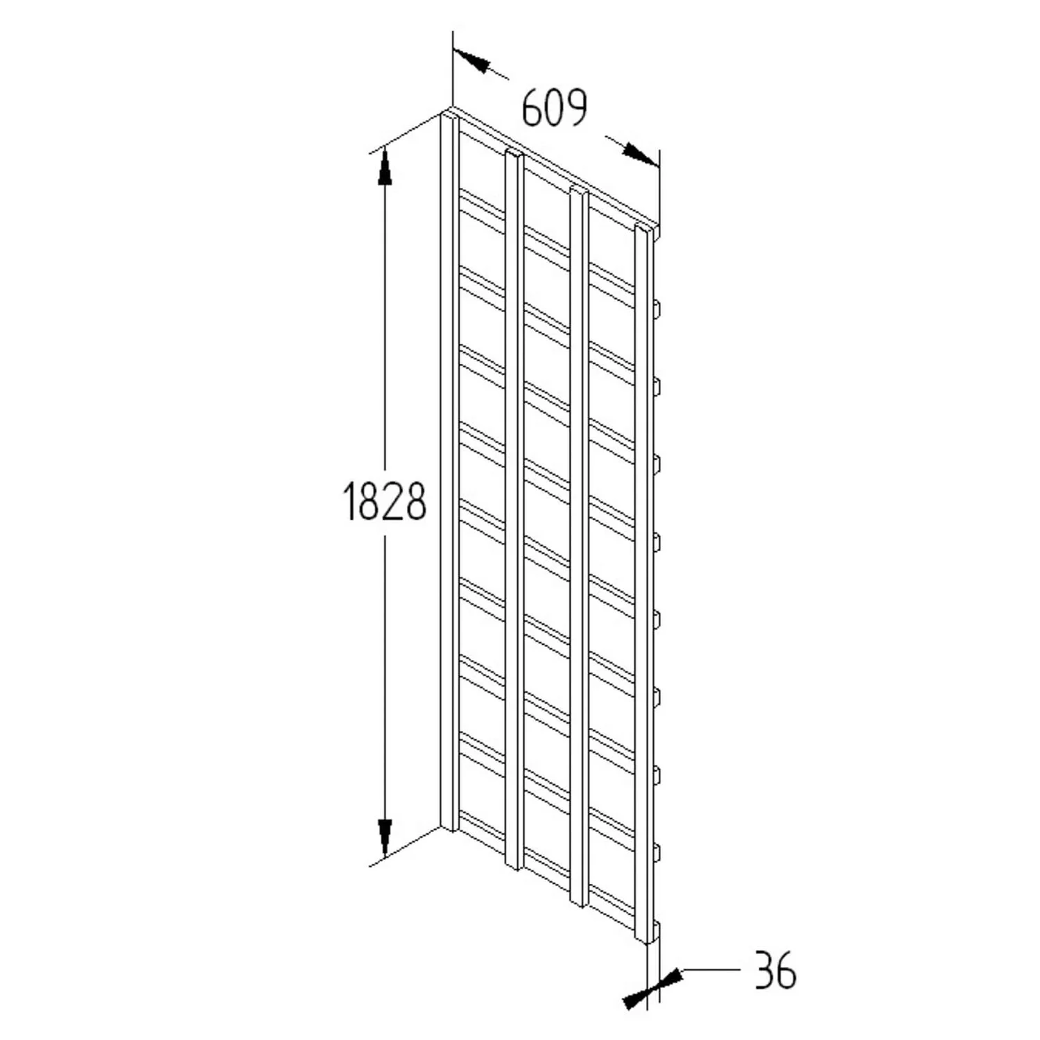 Heavy Duty Trellis - 61cm - Pack Of 10 7 Heavy Duty Trellis - 61cm - Pack Of 10 - Image 5