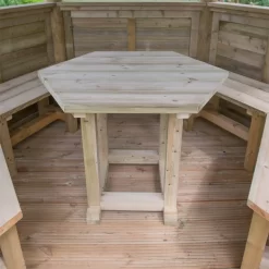 Forest (Installation Included) Thatch Roof Furnished Gazebo - 3.6m - Green -Garden Furniture Store 12823704 1394833218785233