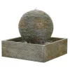 Stylish Fountain Dark Planet Water Feature With LEDs -Garden Furniture Store 12825376 1284831950939348
