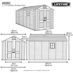 Lifetime 7 X 12ft Outdoor Storage Shed 17 Lifetime 7 X 12ft Outdoor Storage Shed -Garden Furniture Store 12826345 1445012584302966