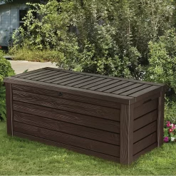 Keter Westwood Outdoor Garden Storage Box 570L - Brown -Garden Furniture Store 12828828 6994858568444073
