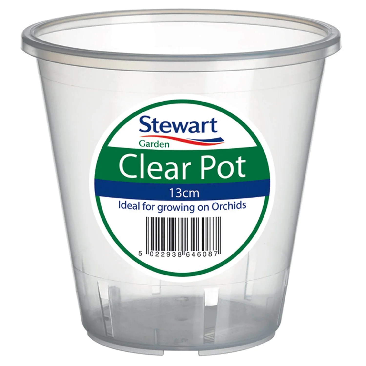Clear Plastic Pot - 13cm 3 Clear Plastic Pot - 13cm