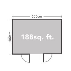 Forest Mendip 5.0m X 4.0m Log Cabin Double Glazed, 24kg Polyester Felt, Plus Underlay 21 Forest Mendip 5.0m X 4.0m Log Cabin Double Glazed, 24kg Polyester Felt, Plus Underlay -Garden Furniture Store 12832783 1134833197493003