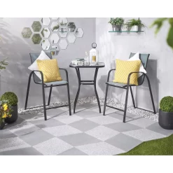 Granite Diamond Paving 450 X 450mm Dark Grey - Pack Of 78 -Garden Furniture Store 12835394 1054832984254602