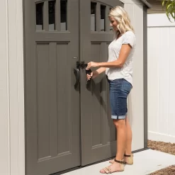 Lifetime 17.5 X 8 Ft Dual Entry Outdoor Storage Shed -Garden Furniture Store 12836595 1175012583835617