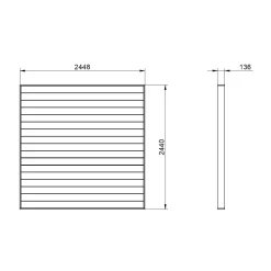 Ecodek Composite Deck Kit - Grey -Garden Furniture Store 12837253 1354833196580640