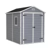 Keter Manor 6 X 8ft Outdoor Garden Apex Storage Shed - Grey 1 Keter Manor 6 X 8ft Outdoor Garden Apex Storage Shed - Grey -Garden Furniture Store 12840573 2105036178529044