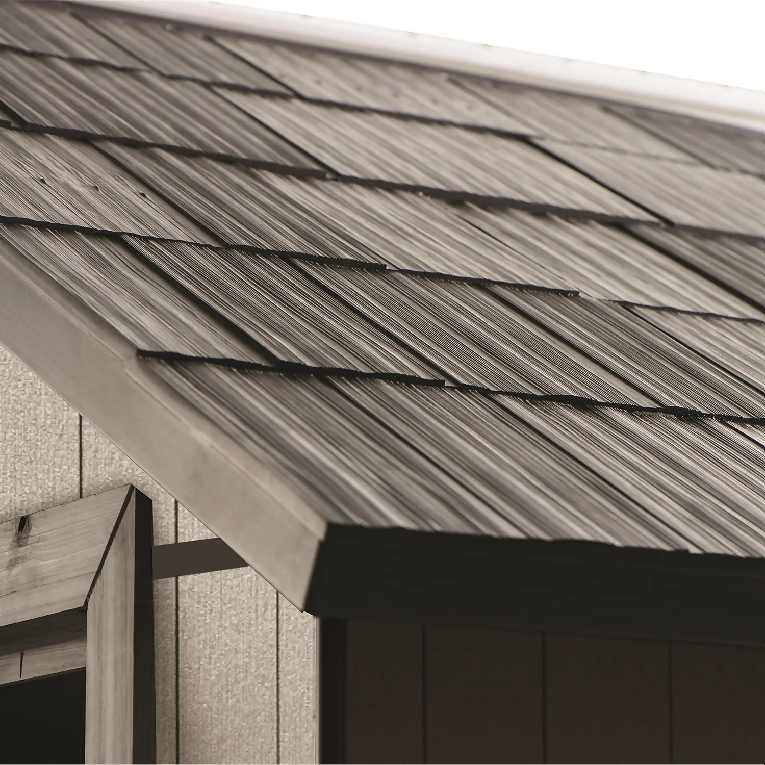 Keter Oakland 7.5 X 9ft Outdoor Garden Apex Storage Shed - Grey 8 Keter Oakland 7.5 X 9ft Outdoor Garden Apex Storage Shed - Grey - Image 6