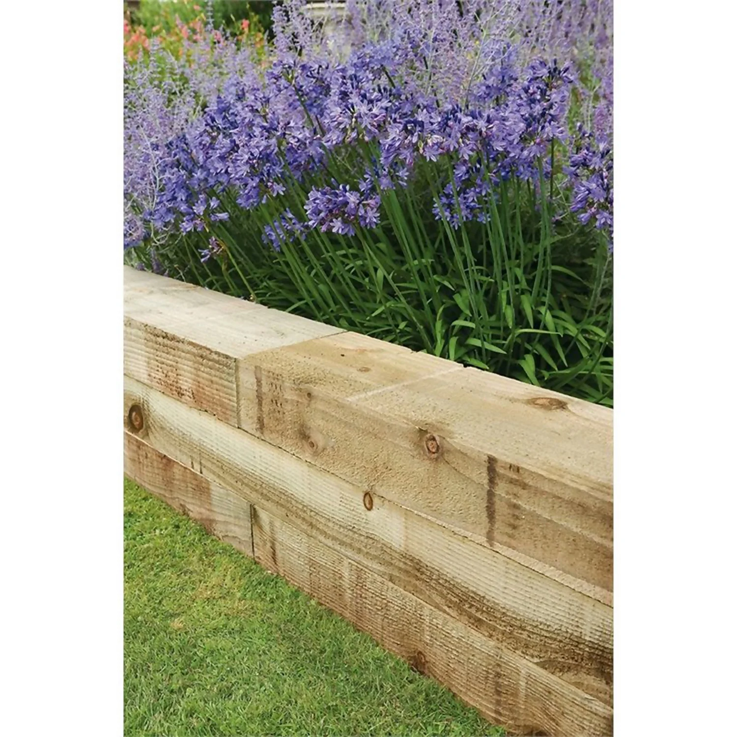 Forest Garden Non Creosote Railway Sleeper - 4ft 3 Forest Garden Non Creosote Railway Sleeper - 4ft