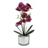 Orchid With Silver Glass Pot - Purple 2 Orchid With Silver Glass Pot - Purple -Garden Furniture Store 12879285 1854864281873732