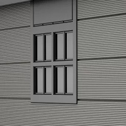 Keter Premier 7 X 7ft Outdoor Garden Apex Storage Shed - Grey -Garden Furniture Store 12882034 1555036180599140