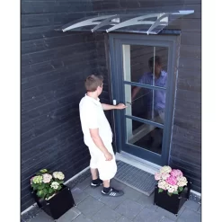 None Cambridge 1200X700 Silver Door Canopy -Garden Furniture Store 12882255 2994843527512079