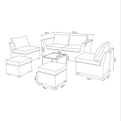 Bambrick 6 Seater Grey Rattan Garden Sofa Set 20 Bambrick 6 Seater Grey Rattan Garden Sofa Set -Garden Furniture Store 12882317 2044947969840510