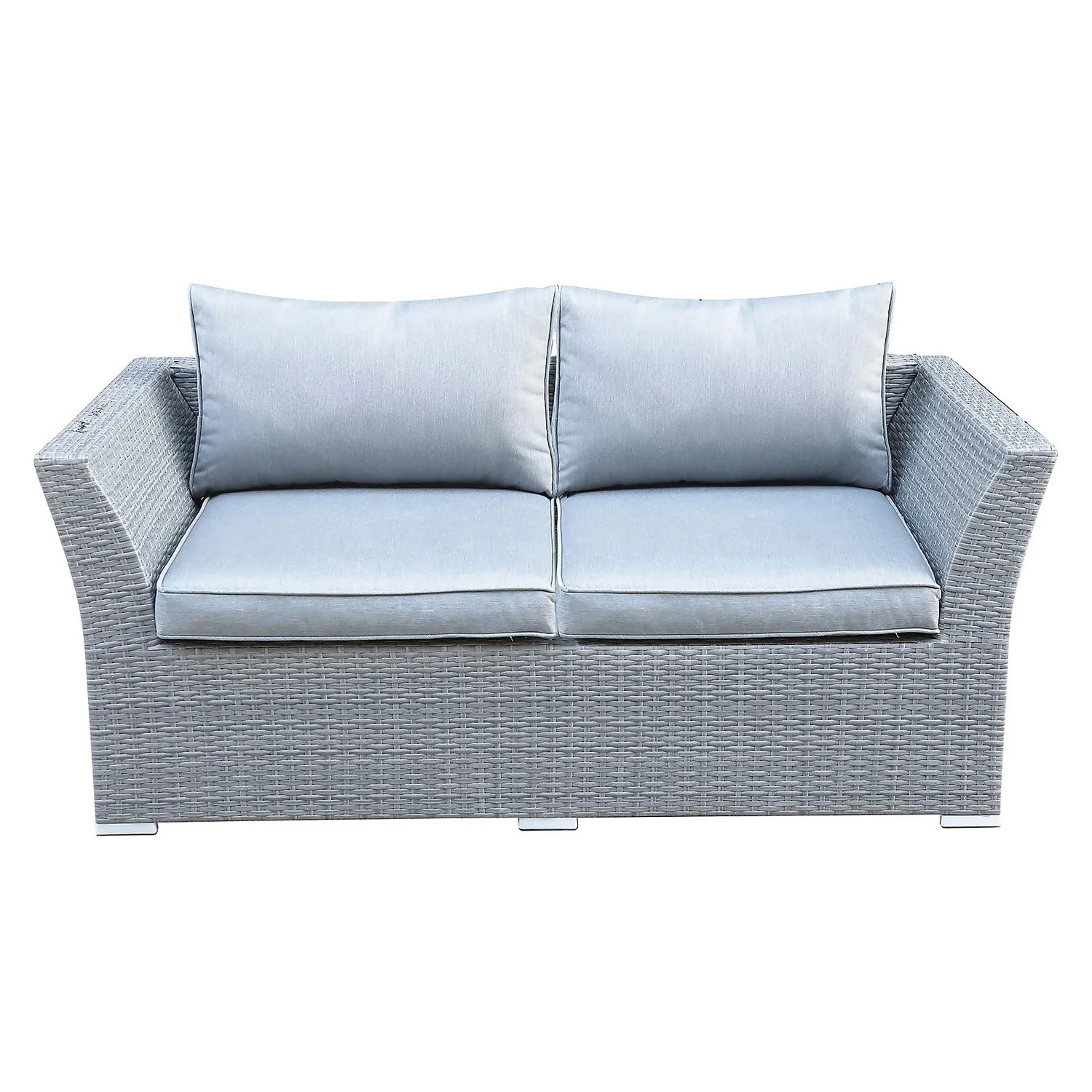 Bambrick 6 Seater Grey Rattan Garden Sofa Set 7 Bambrick 6 Seater Grey Rattan Garden Sofa Set - Image 5