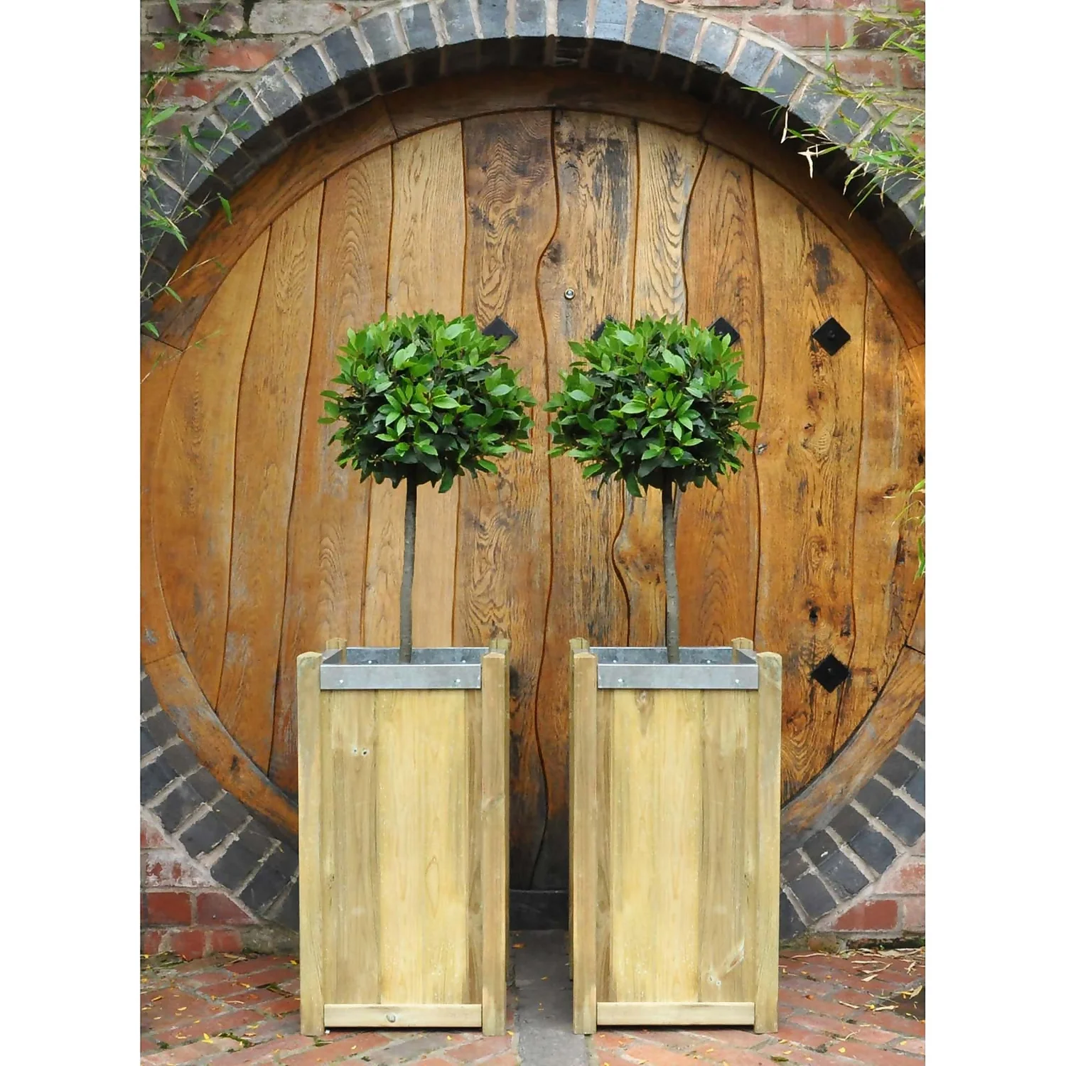 Forest Garden Wooden Slender Planter 6 Forest Garden Wooden Slender Planter - Image 4