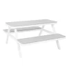 Picnic Bench - White & Grey -Garden Furniture Store 12885210 1004853415247632