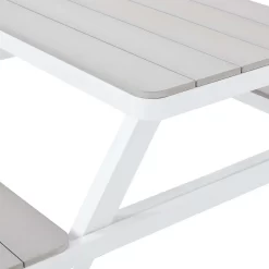 Picnic Bench - White & Grey -Garden Furniture Store 12885210 1514846186591569