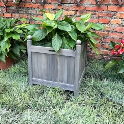 Homebase Large Wooden Planter Grey 8 Homebase Large Wooden Planter Grey -Garden Furniture Store 12885228 8495013038311650