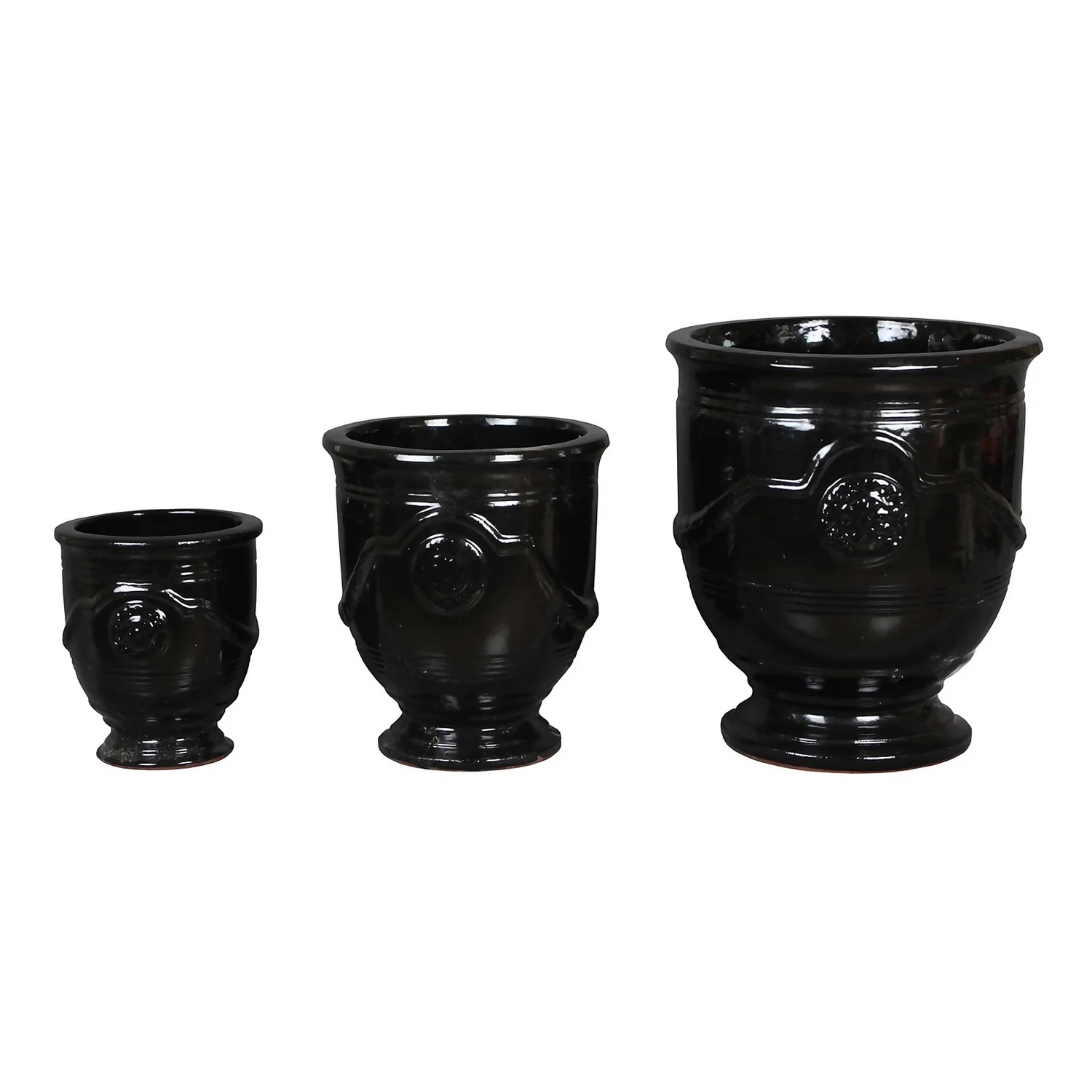 Regent Glazed Urn Planter - 39cm 6 Regent Glazed Urn Planter - 39cm - Image 4