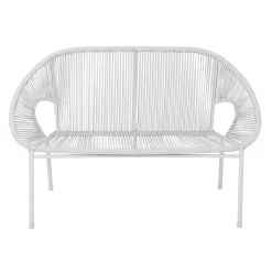 Homebase Acapulco 2 Seater Garden Bench - Grey -Garden Furniture Store 12885516 3714843607975997