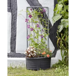 Smart Garden Faux Willow Rectangular Trellis - 1.8 X 0.6m, Slate Grey -Garden Furniture Store 12885561 2144918980773997