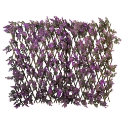 None Faux Lilac Bloom Trellis 1.8m X 0.9m