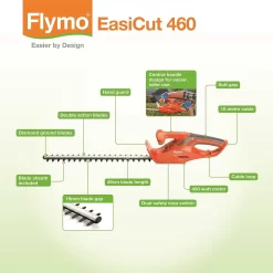 Flymo Easicut 460 Electric Hedge Trimmer - 45cm -Garden Furniture Store 12885913 5754843593157071