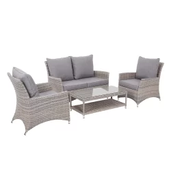 Florence 4 Seater Grey Rattan Garden Sofa Set 15 Florence 4 Seater Grey Rattan Garden Sofa Set -Garden Furniture Store 12887803 1594843689581184
