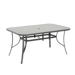 Rowly 6 Seater Garden Dining Set With Parasol -Garden Furniture Store 12887808 5744843690412079